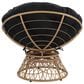 Valor Living Papasan Swivel Chair in Black, , large