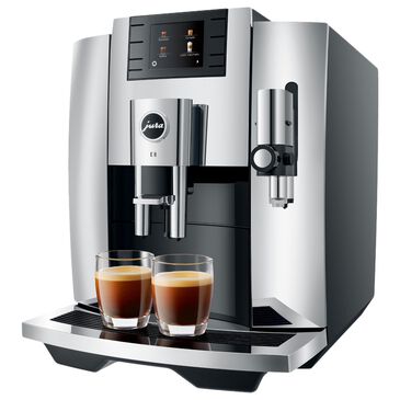 Jura E8 Automatic Espresso and Coffee Machine in Chrome, , large