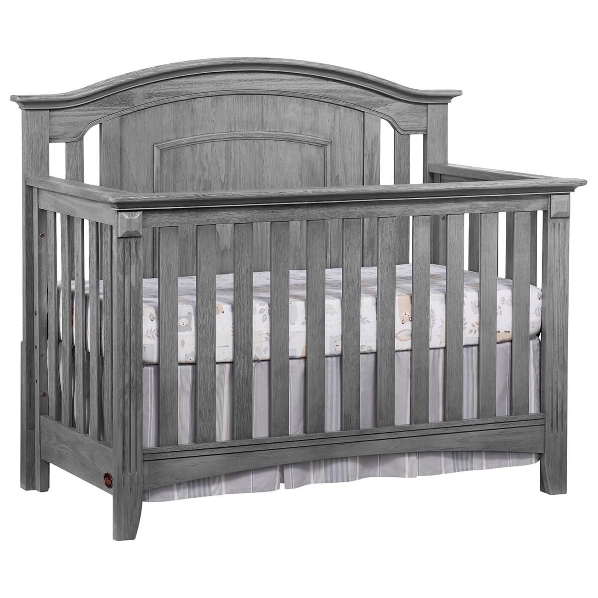 Oxford Baby Willowbrook 4 In 1 Convertible Crib in Graphite Gray Nebraska Furniture Mart