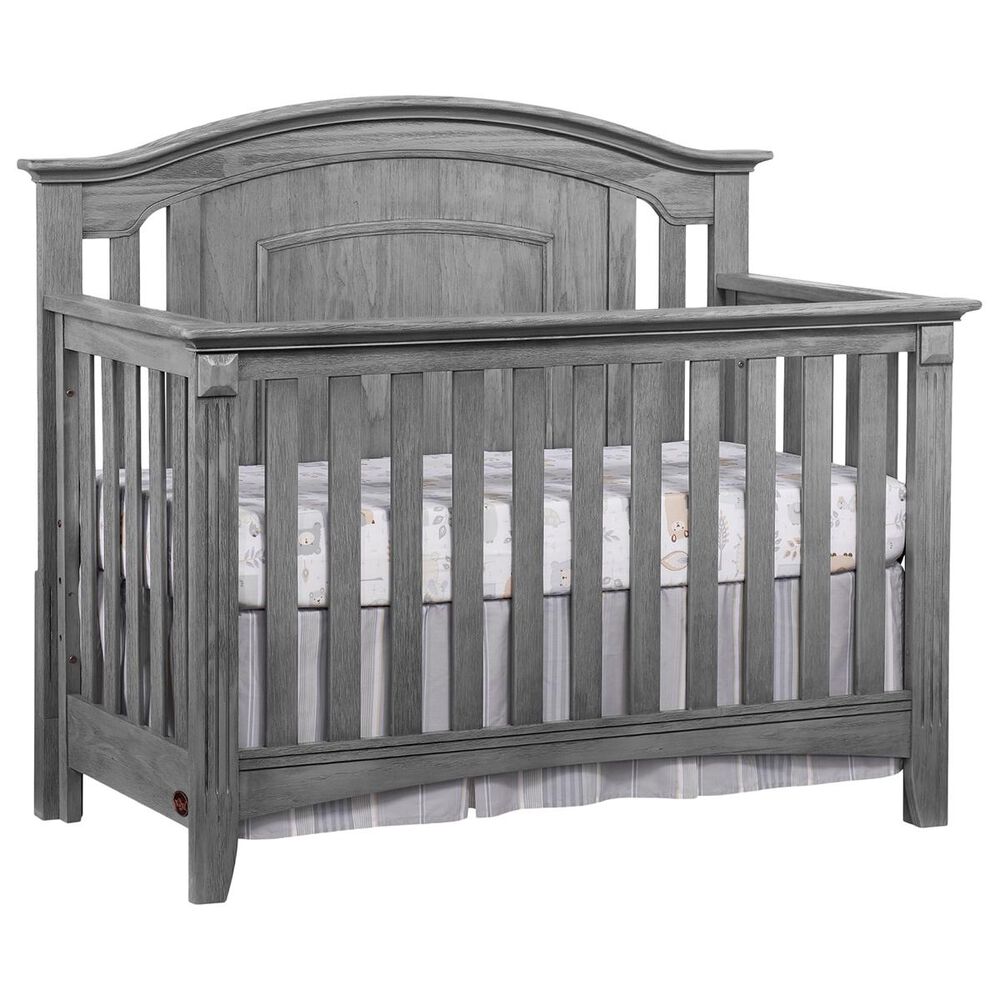 Oxford Baby Willowbrook 4-In-1 Convertible Crib in Graphite Gray, , large