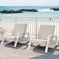 Hearth and Haven Outdoor Lounge Chair with White Frame in Beige (Set of 2), , large