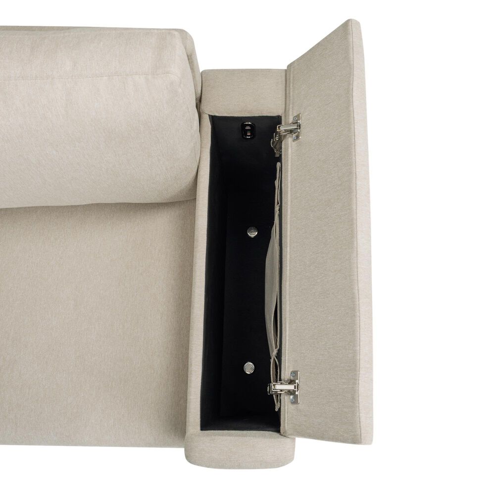 Lifestyle Solutions Riles Stationary Storage Sofa in Beige, , large