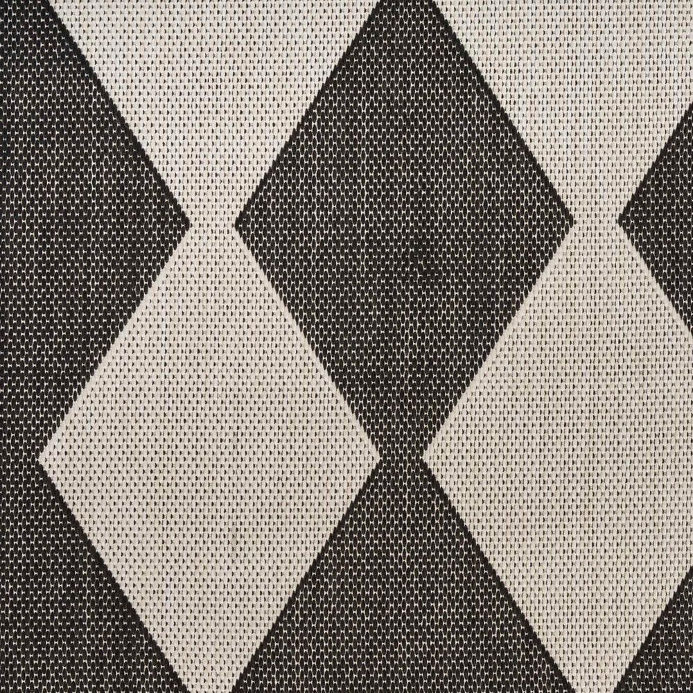 Nourison Positano Geometric Black 8&#39; x 10&#39; Indoor/Outdoor Area Rug, , large