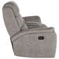 New Heritage Design Kamari Manual Reclining Loveseat in Gray, , large