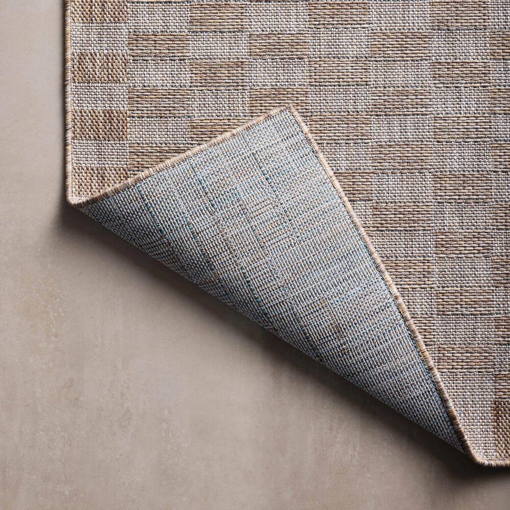 Amber Lewis x Loloi Topanga 3&#39;11&quot; x 5&#39;11&quot; Natural and Dove Indoor/Outdoor Area Rug, , large