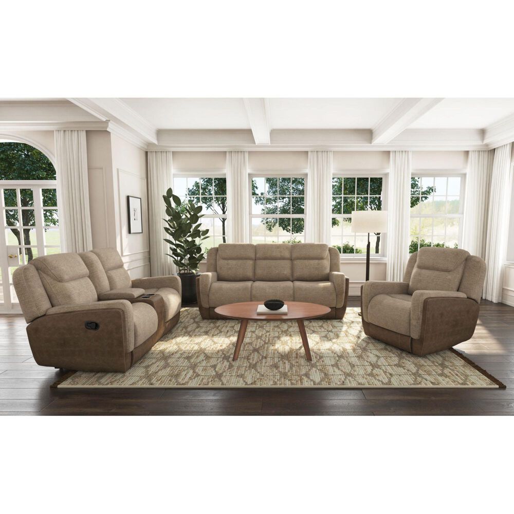 Mayberry Hill Hornet Manual Reclining Sofa in Beige, , large