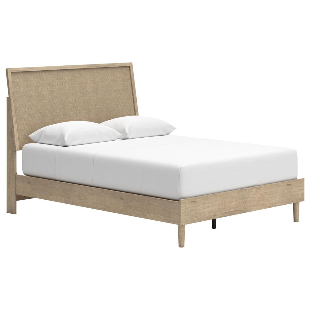 Ashley Cielden Queen Platform Bed in Tan, , large