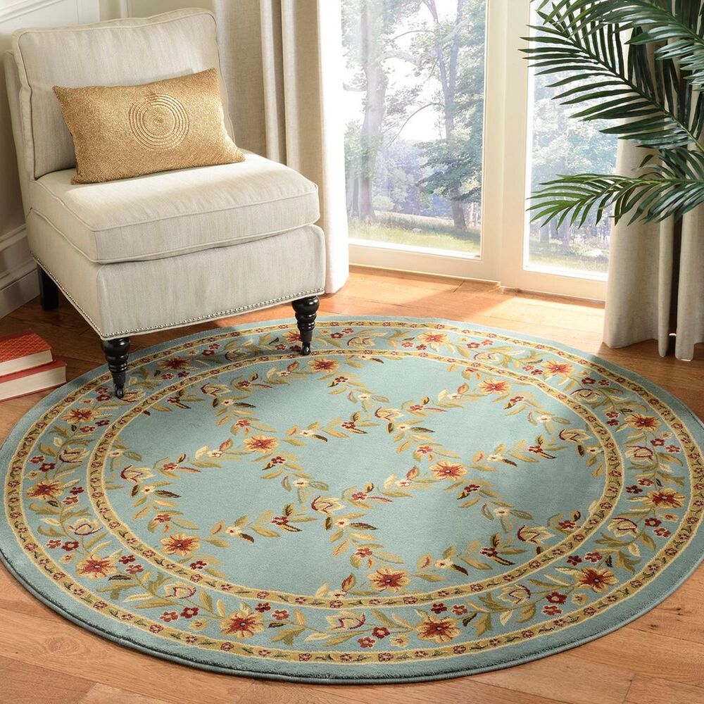 Safavieh Lyndhurst LNH557 5&#39;3&quot; Round Blue Area Rug, , large