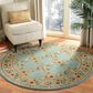 Safavieh Lyndhurst LNH557 5"3" Round Blue Area Rug, , large