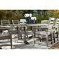 Ashley Visola 7-Piece Patio Dining Set in Gray, , large