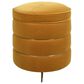 Jennifer Taylor Home Midas Storage Ottoman in Rich Yellow Velvet, , large
