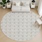 Dalyn Rug Company Soft Essentials Chevron Linen 8" Round Area Rug, , large