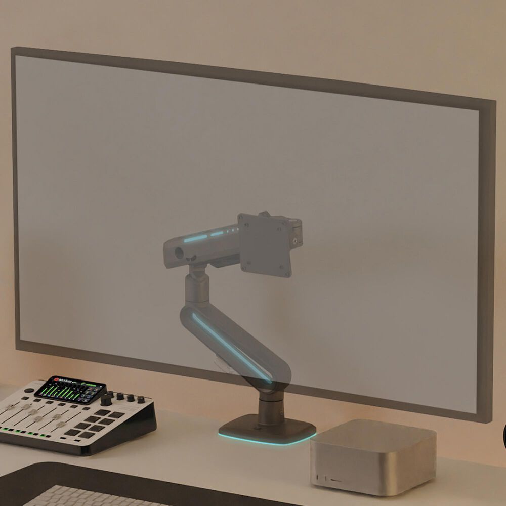 Kanto Single Gaming Monitor Desk Mount for 32" - 60" Displays in Gray, , large