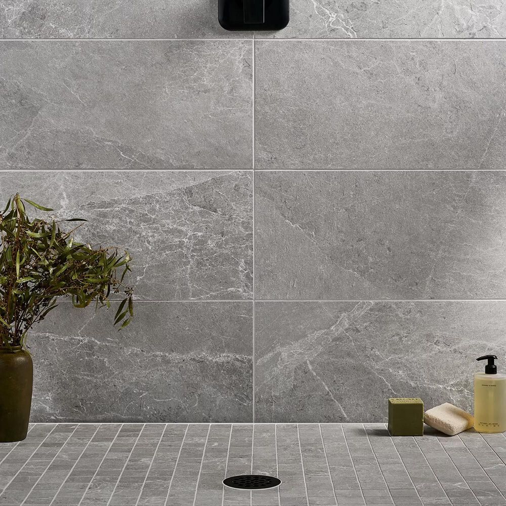Soho Studio Montech Silver 12" x 24" Matte Porcelain Tile, , large