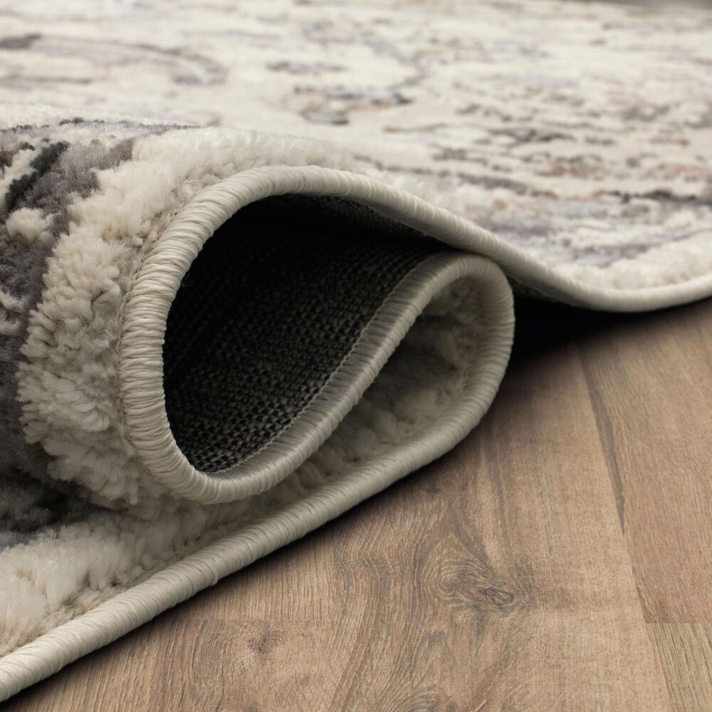 Karastan Cleo Holloway 5&#39;3&quot; x 8&#39; Grey Area Rug, , large