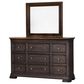 Napa Furniture Design Grand Louie 3-Piece Queen Storage Bedroom Set in Misty Night and Wheat, , large