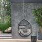 Hearth and Haven Castaic Outdoor Hanging Chair with Cushions in Light Gray, , large