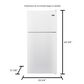 Maytag 18 Cu. Ft. 30-In Wide Top Freezer Refrigerator With PowerCold Feature, , large