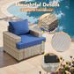 HOMLUX 7-Piece Modular Patio  Conversation Set in Navy Blue, , large