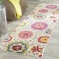 Safavieh Monaco MNC233A-210 2"2" x 10" Ivory/Multi Runner, , large