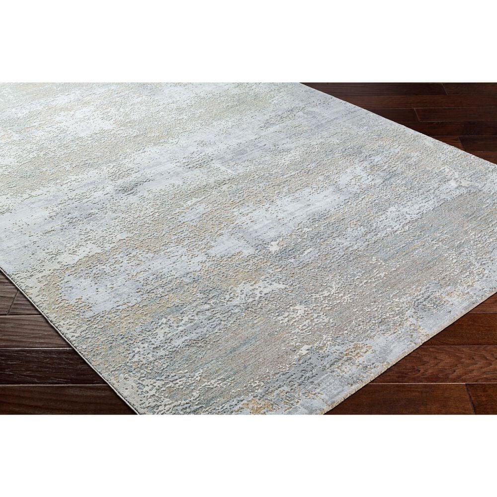 Surya Brunswick 9&#39; x 12&#39;2&quot; Cream, Light Slate, Taupe, Blue, Gray and Seafoam Area Rug, , large