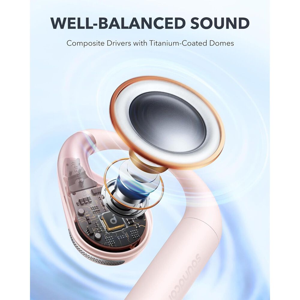 Anker AeroFit Open-Ear Earbuds in Soft Pink, , large