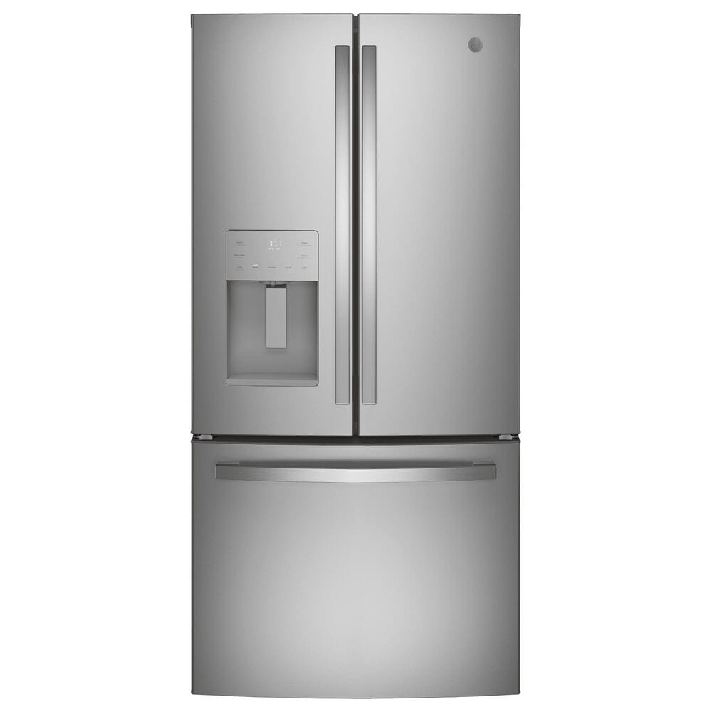 GE Appliances 17.5 Cu. Ft. Counter-Depth French-Door Refrigerator in Fingerprint Resistant Stainless Steel, , large
