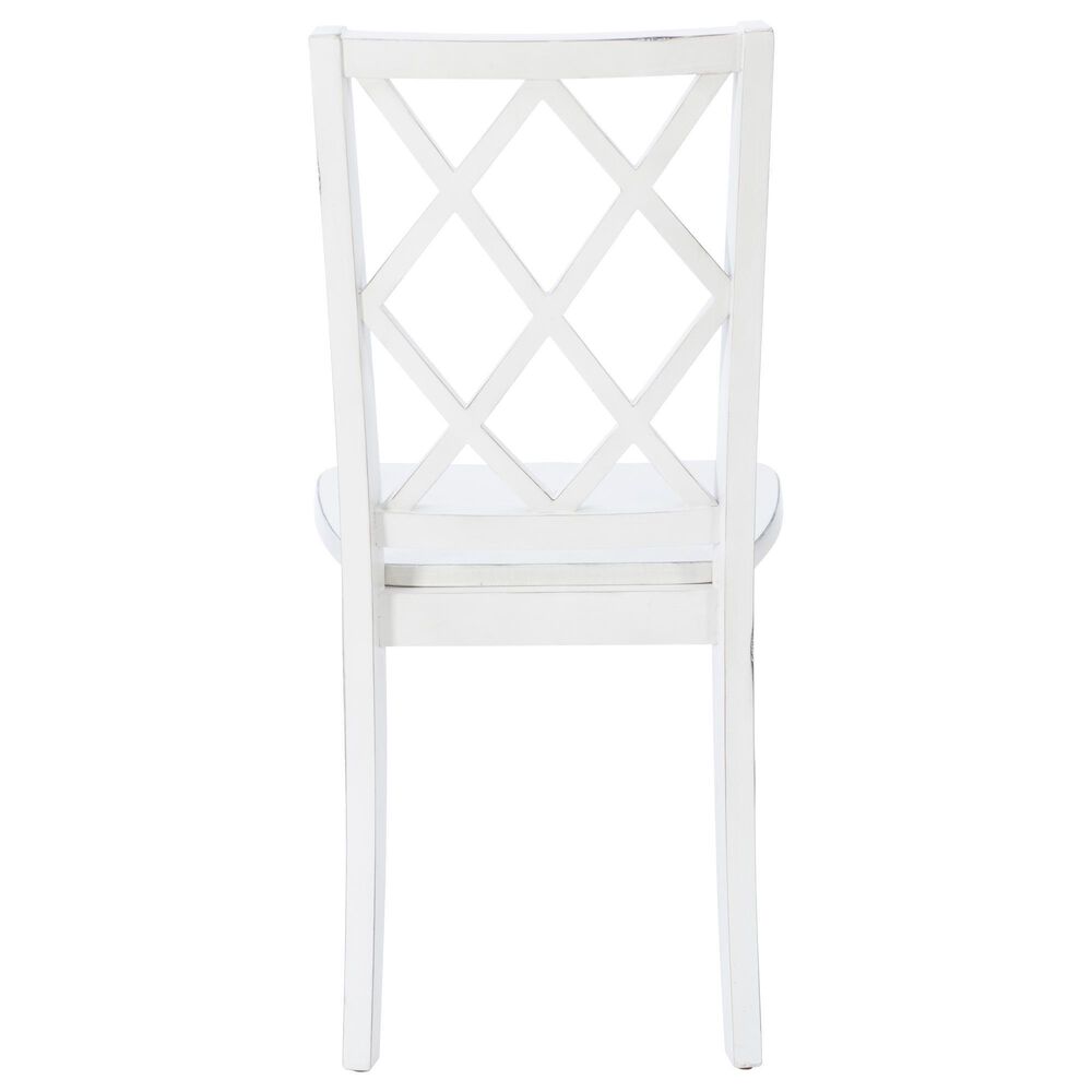 Linon Home Decor Hamlet 5-Piece Rectangular Dining Set in White, , large