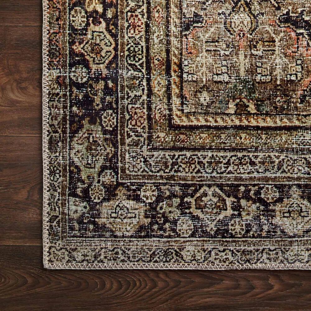 Loloi II Layla LAY-03 2&#39;6&quot; x 7&#39;6&quot; Olive and Charcoal Runner, , large