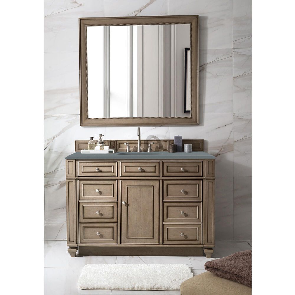 James Martin Bristol 48" Single Bathroom Vanity in Whitewashed Walnut