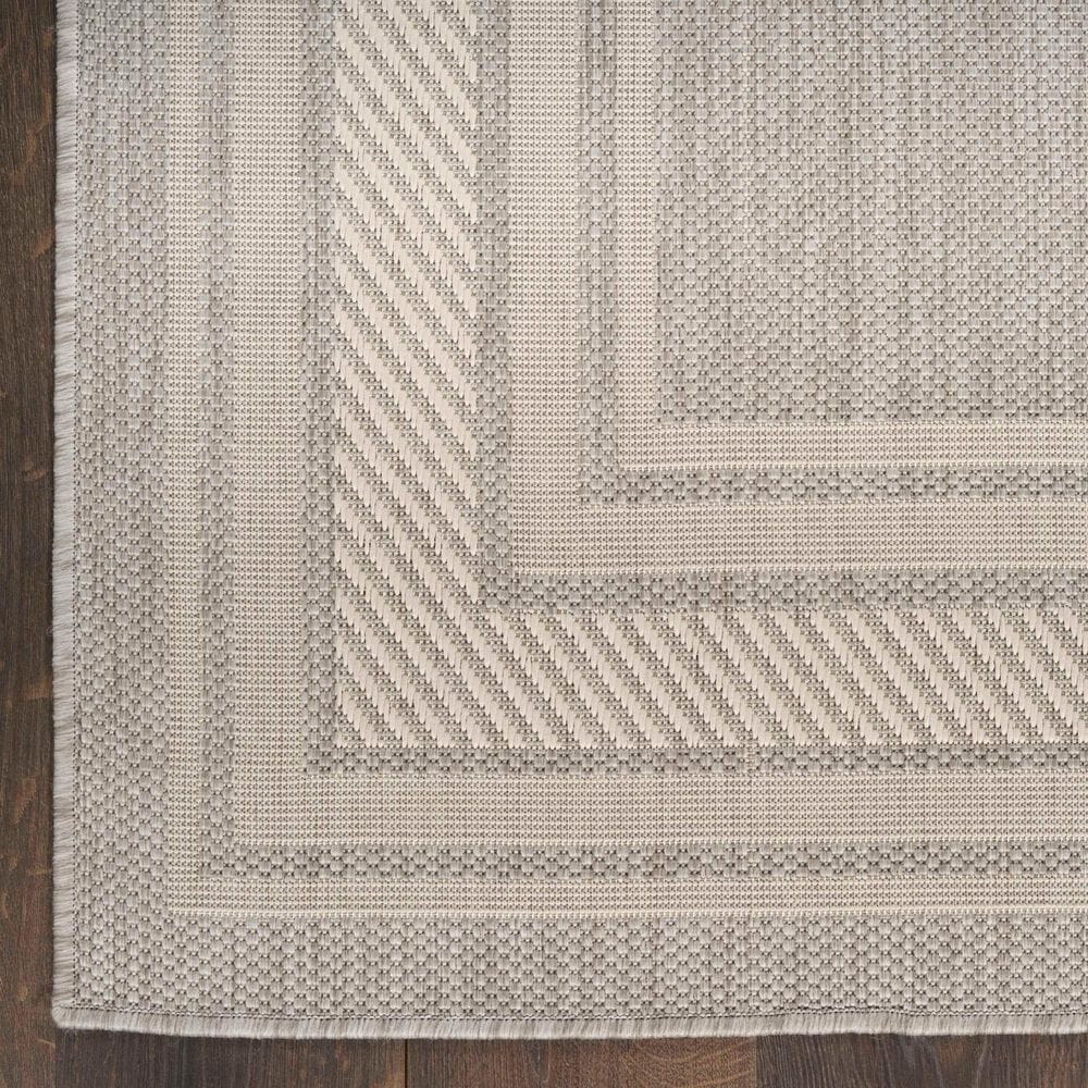 Nourison Horizon HOZ03 Grey 9&#39; x 12&#39; Indoor/Outdoor Area Rug, , large