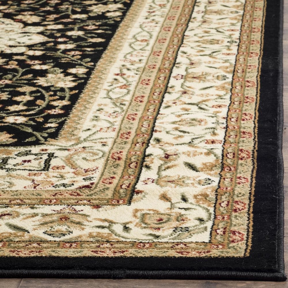 Safavieh Lyndhurst LNH213 4&#39; x 6&#39; Black and Ivory Area Rug, , large
