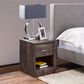CorLiving Newport 1 Drawer Nightstand in Grey Washed Oak, , large