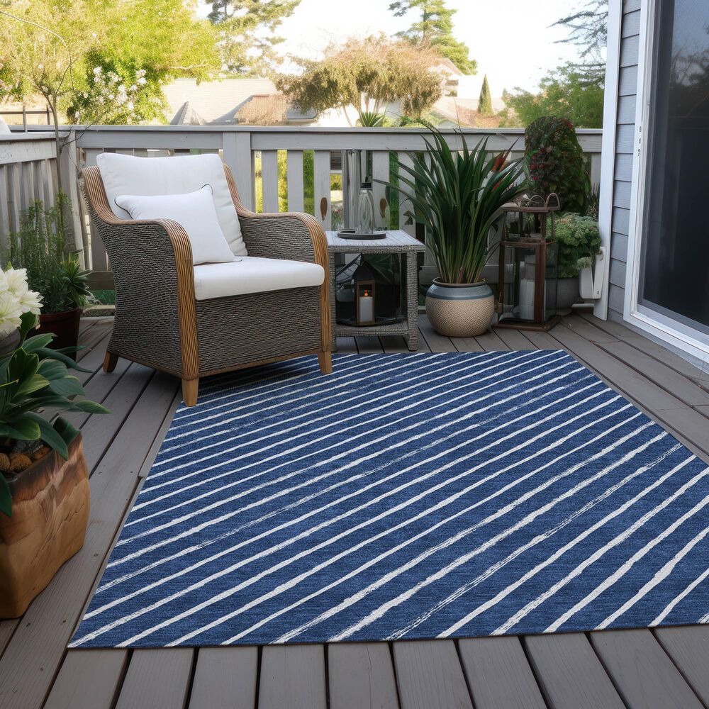 Dalyn Rug Company Wonderland WN27 5&#39; x 7&#39;6&quot; Navy Indoor/Outdoor Area Rug, , large