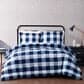 Pem America Truly Soft Everyday 3-Piece Full/Queen Buffalo Plaid Comforter Set in Navy and White, , large