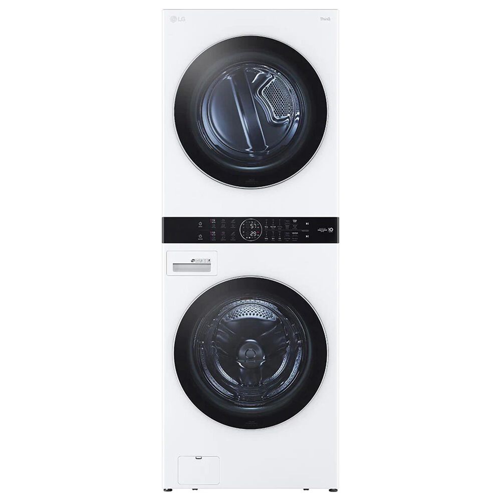 LG Single Unit WashTower with Center Control in White and Wi-Fi Enabled Steam Clothing Styler in Mirror, , large