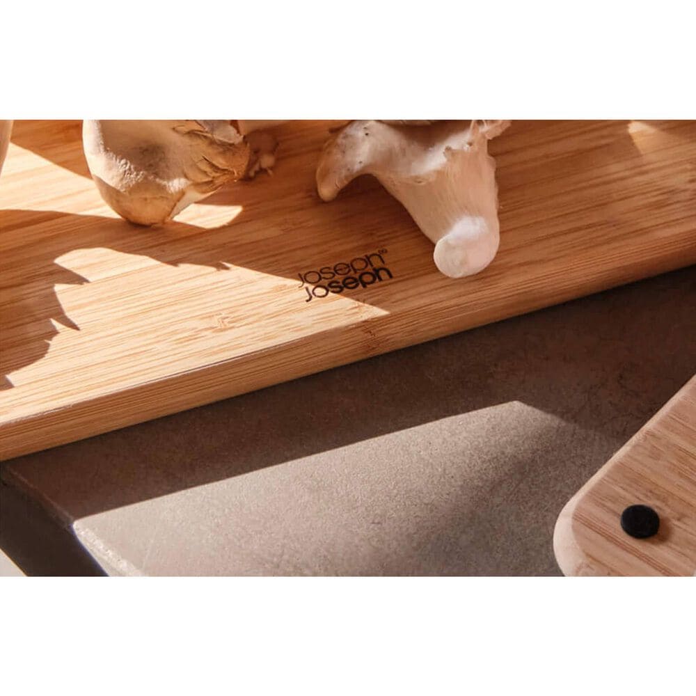 Joseph Joseph Folio 3-Piece Cutting Board Set with Stainless-Steel Case in Black, , large