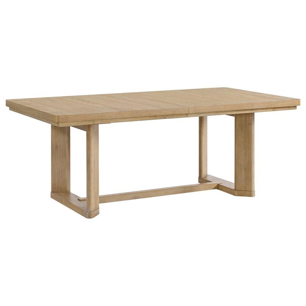 Emerald Home Furnishings Pacific Grove Trestle Dining Table in Sand Dune Brown - Table Only, , large