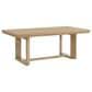 Emerald Home Furnishings Pacific Grove Trestle Dining Table in Sand Dune Brown - Table Only, , large