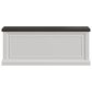 Richlands Furniture Soren Lift Top Dream Console with Twin Convertible Bed in White and Brown, , large