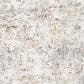 Surya Dresden White, Gray, Medium Gray, Light Slate, Mustard and Rust 5"3" Round Area Rug, , large