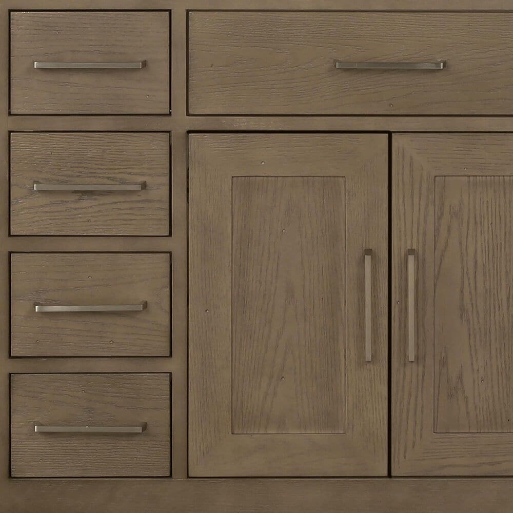 Lexora Home Abbey 60&quot; Double Bathroom Vanity in Grey Oak with 2 cm White Cultured Marble Top, Rectangular Sinks and 28&quot; Mirrors, , large