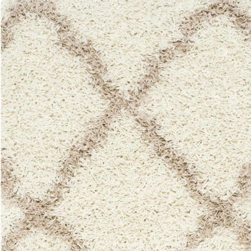 Safavieh Dallas Shag SGD257B-26 2&#39;3&quot; x 6&#39; Ivory/Beige Runner, , large