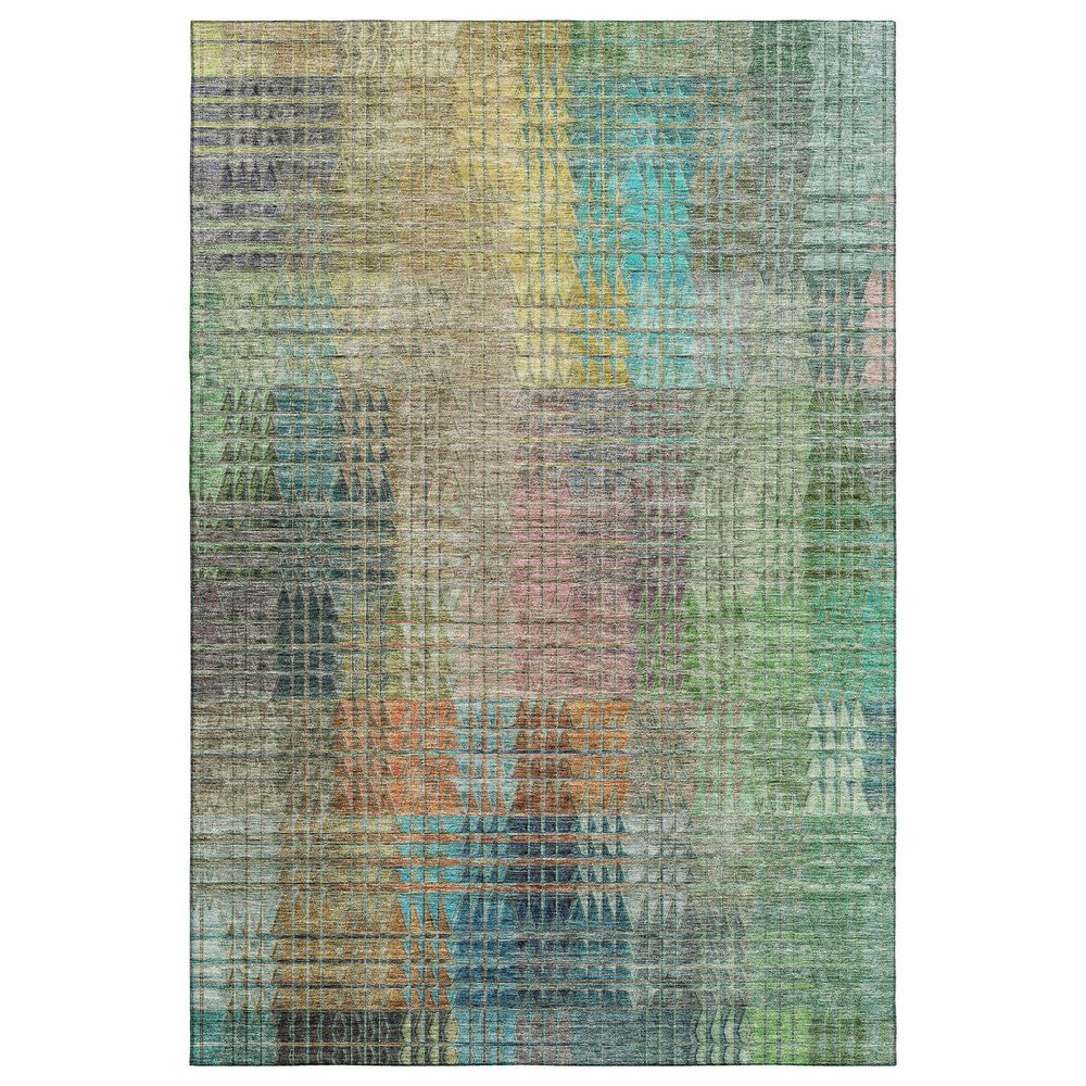Dalyn Rug Company Trevi TV6 8" x 10" Green Area Rug, , large