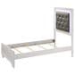 Crown Mark Lyssa Twin Upholstered Panel Bed with LED Lights in Frost, , large