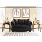 Ashley Darcy Stationary Loveseat in Black, , large