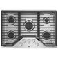 GE Profile 2- Piece Kitchen Bundle with a 30" Gas Cooktop and a 30" Built-In Combination Microwave/Wall Oven in Stainless Steel, , large