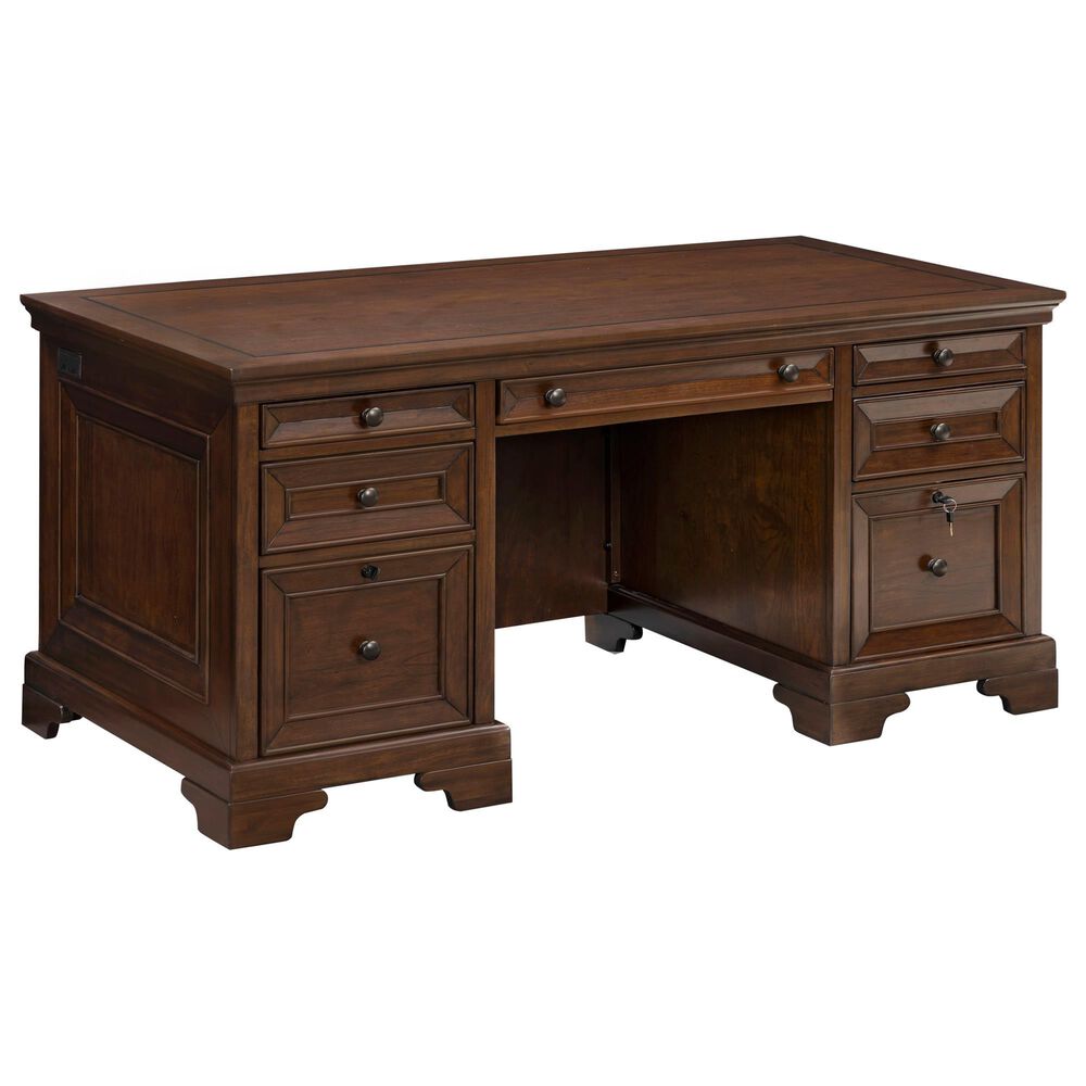 Riva Ridge Arlington Executive Desk in Classic Brown, , large