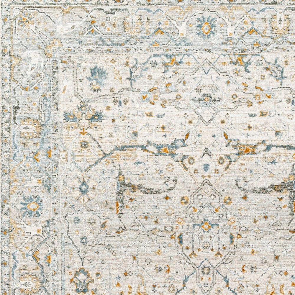 Surya Dresden Taupe, Off-White, Dusty Sage, Deep Teal, Olive, Light Gray and Mustard 5&#39; x 7&#39;5&quot; Area Rug, , large