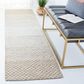 Safavieh Micro-Loop Geometric 2"3" x 9" Beige and Ivory Runner, , large